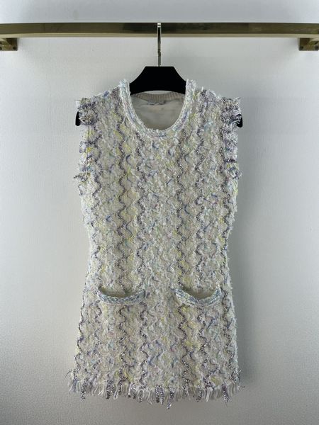 

european luxury casual dresses designer designs heavy industry color ribbon splicing sequin knitted skirt, Black;gray