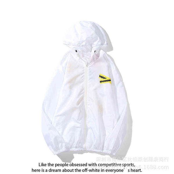 

factory online export trendy sweater off arrow light windbreaker wear cordon loose coat, Black