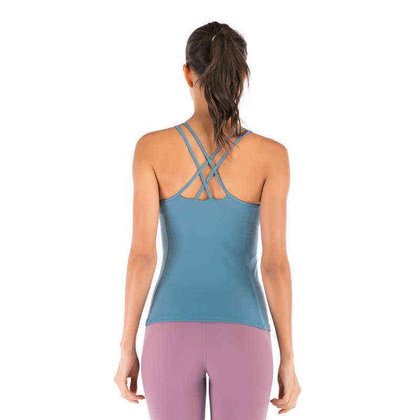 

yoga vest female beautiful back shockproof suspender with chest cushion suit, Gray