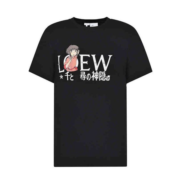 

new embroidery neck loose t-shirt for men women, White