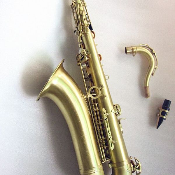 

tenor saxophone bronze green drawing bb flat brass playing professionally musical instruments saxophone case