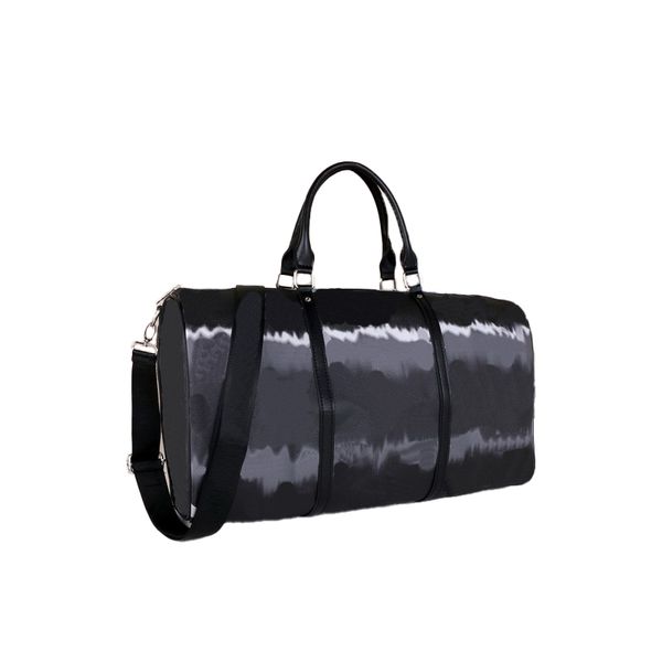 

2022 fashion mens duffel bags luxurious women travel luggage duffle bag black flower designer handbags large capacity sport size 55cm #41412