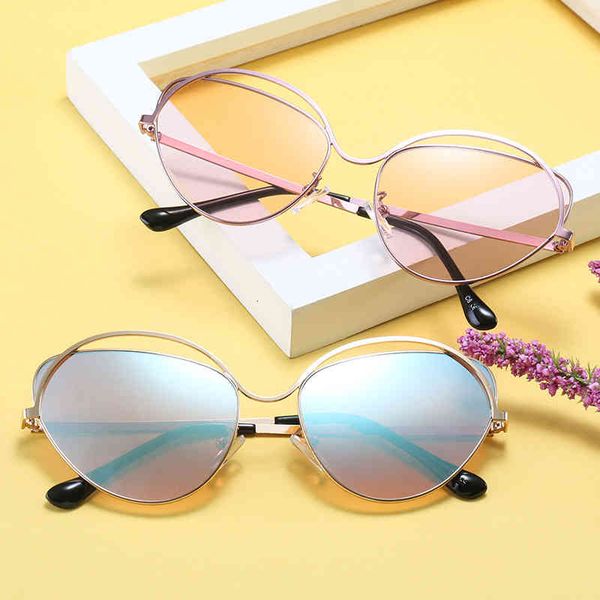 

sunglasses 046 net red fashion cat's eye special eye trendy glasses ejlr, White;black
