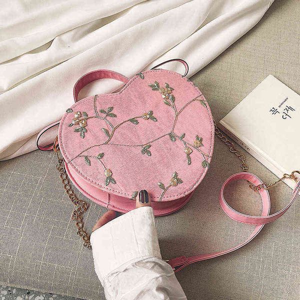 

2022 new fashion all-match ladies mini handbag women's bag small 2022 embroidered thread portable single shoulder fashionable girl msen