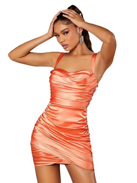 

bae ruched wrap bodycon dress d2mg#, Black;gray