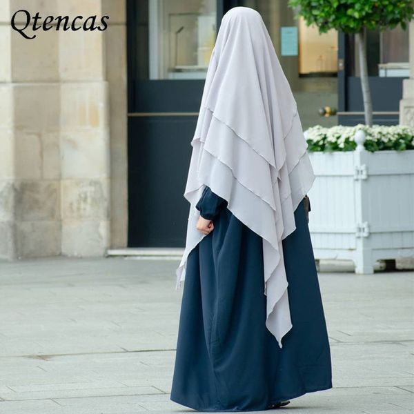 

eid muslim prayer garment women long khimar hijab islamic sleeveless abaya jilbab ramadan abayas arab veils niqab hijabs, Red