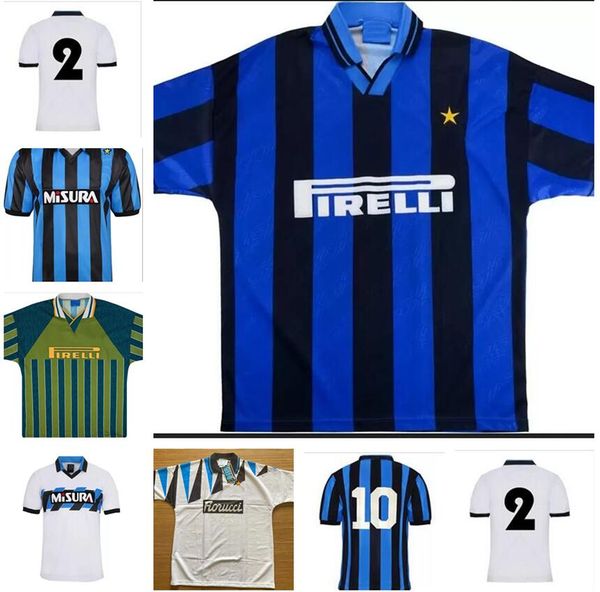 

1988 1989 1990 91 92 93 94 95 96 inter retro soccer jersey brehme bergomi matthaus berti zenga serena klinsmann mandorlini milan vintage cla, Black;yellow