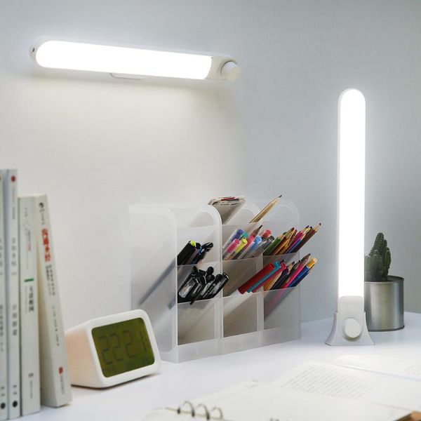 Tischlampen Lampe LED-Licht USB-Ladedrehschalter magnetisch für Zimmerschreibtische Schlafzimmer Nachtstudie Schreibtisch LightTable