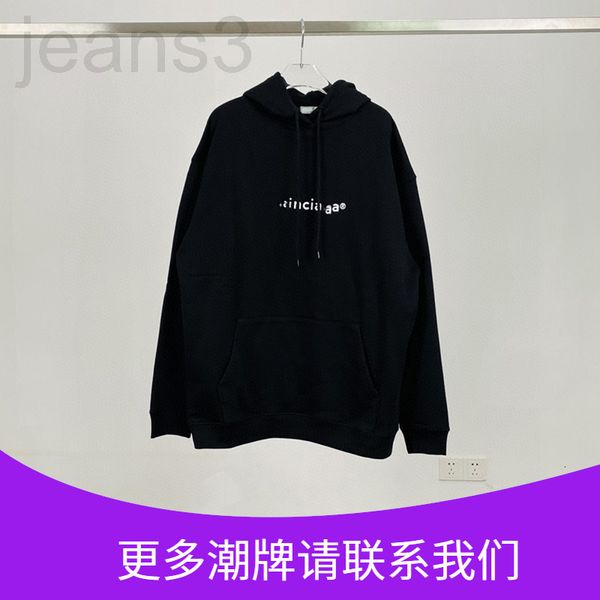 

women's hoodies & sweatshirts designer paris 21 new chest r printed hoodie sweater men's and women's same pullover b home jen, Black