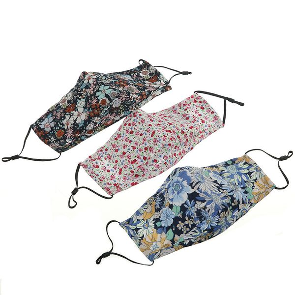 

reusable cloth face masks dust-proof mask with filter pocket for adult