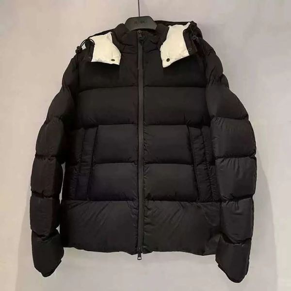 

2023ss european men's down jacket cotton shirt printing dressing with luxury clothing male tes asian size 1 2 3 4 5 clothes, Black