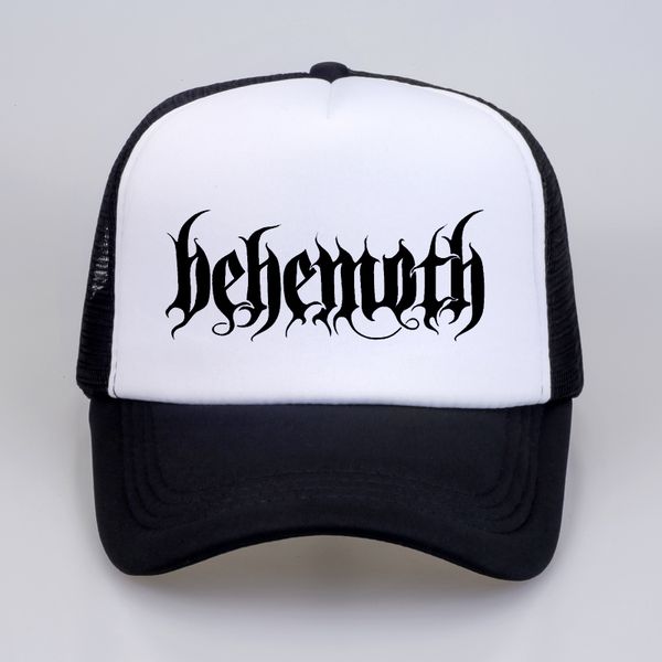 

behemoth men women hat 2018 death rock printed baseball caps summer hip hop casual cool mesh trucker cap hats, Blue;gray