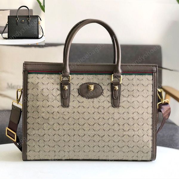 2022 hohe Qualität Männer Aktentasche Original Rindsleder Schulter Taschen Mann Business Handtaschen Größe 39x28x7cm