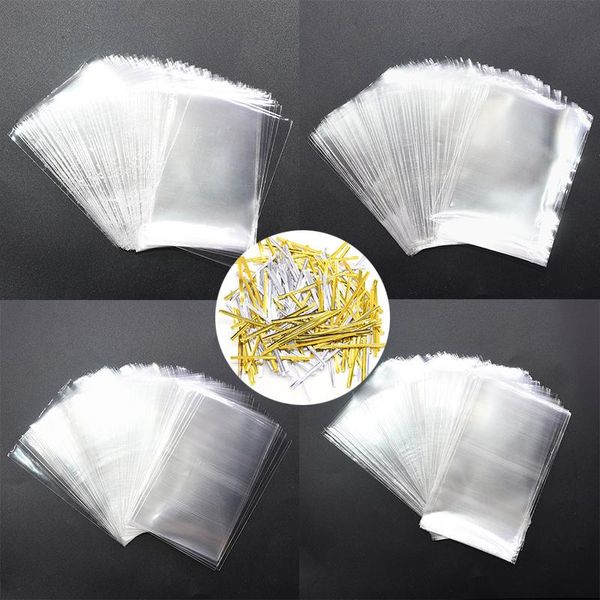 Wrap regalo 100pcs/lotto Candy Lollipop Cookies Clear Opp Plastic Plastics with Sealing Twist Ties Packaging Bagfamiglia Bagna per matrimoni Baggift