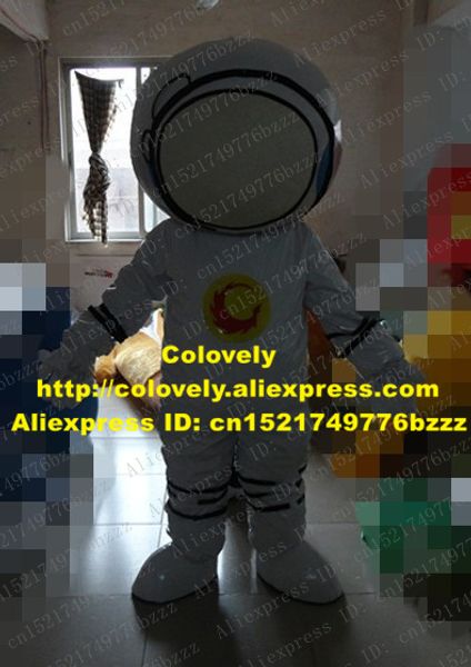 Mascote boneca traje branco smart white mascot traje mascotte astronauta cosmonauta robô com pequeno amarelo redondo símbolo adulto no.3724 grátis