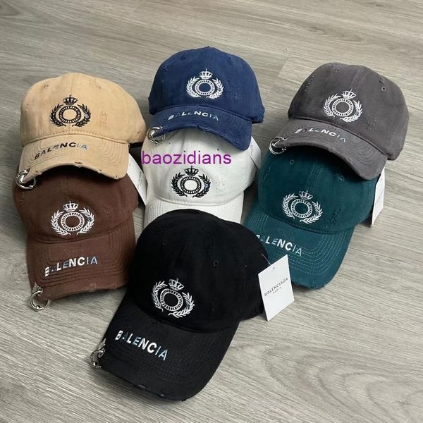 

balencaigass designers hat baseball s caps korean paris letter duck tongue women's leisure fashion brand sun protection short brim b co, Blue;gray