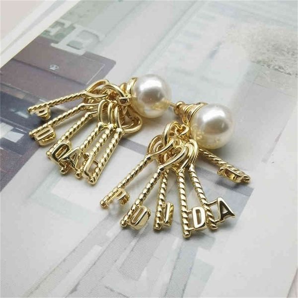 

86% off factory shopfamily family high sense light luxury tassel personality pearl fashion texture women 34, Golden