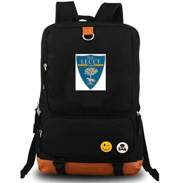 

giallorossi backpack us lecce football club school bag computer daypack soccer badge schoolbag outdoor rucksack sport day pack204v