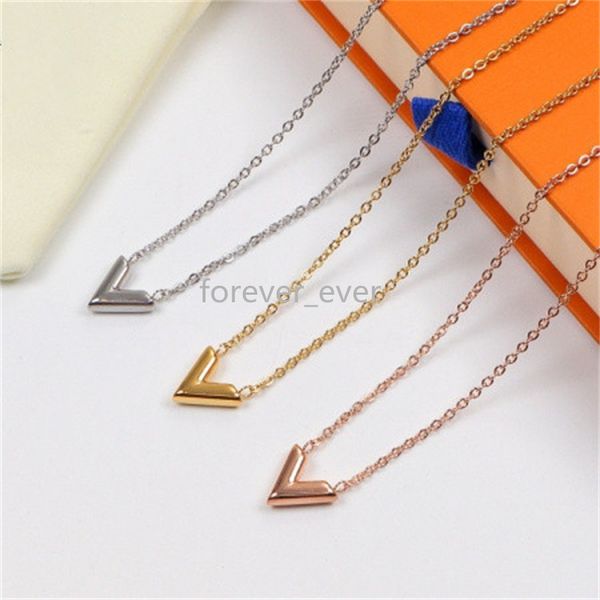 

designer kids jewelry brand pendant necklaces for woman fashion stainless steel fine chain couple engagement wedding bride gift party silver, Red;brown