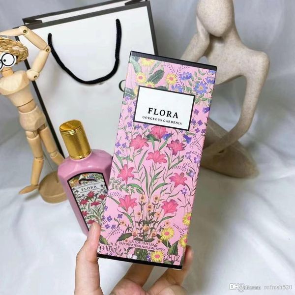 Designer Stock Brand Flora Perfumes for Women Colonia 100ml Woman Sexy Fragrance Spray EDP Parfums Royal Essence Wedding Perfume Commercio all'ingrosso 000