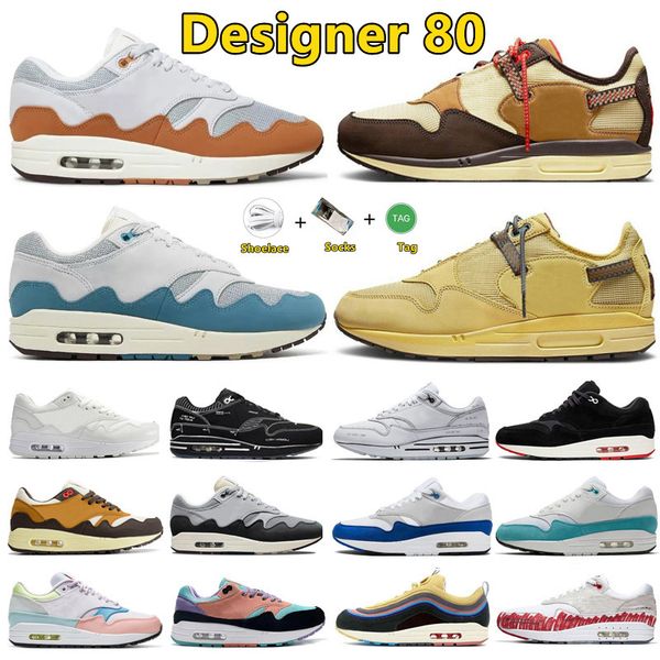 

patta x monarch 87 1 men women running shoes unc seanwotherspoon white black gum bred purple brown aqua noise ts x saturn gold 87s trainers