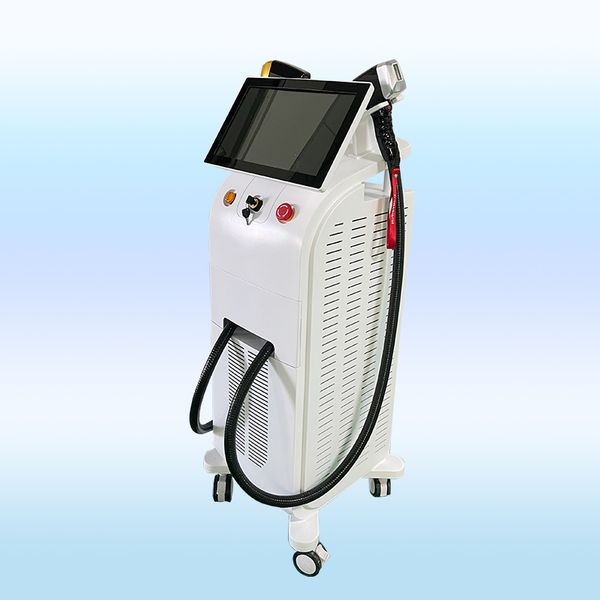 

double handle diode laser hair removal machine with beautiful whole sales price spa use, Black