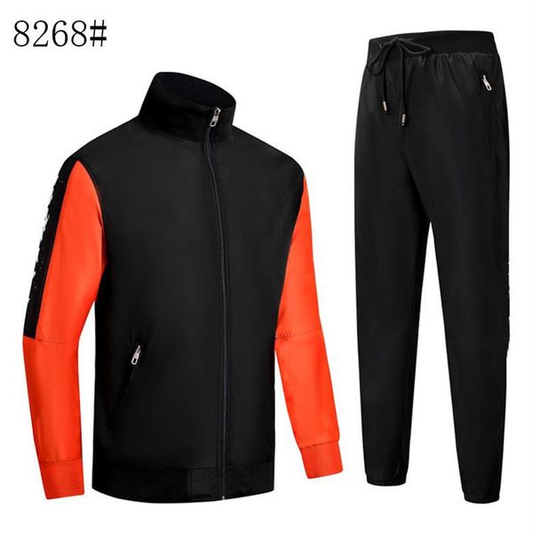 

fashion designer tracksuit spring autumn casual sportswear track suits hoodies mens clothing2891, Gray