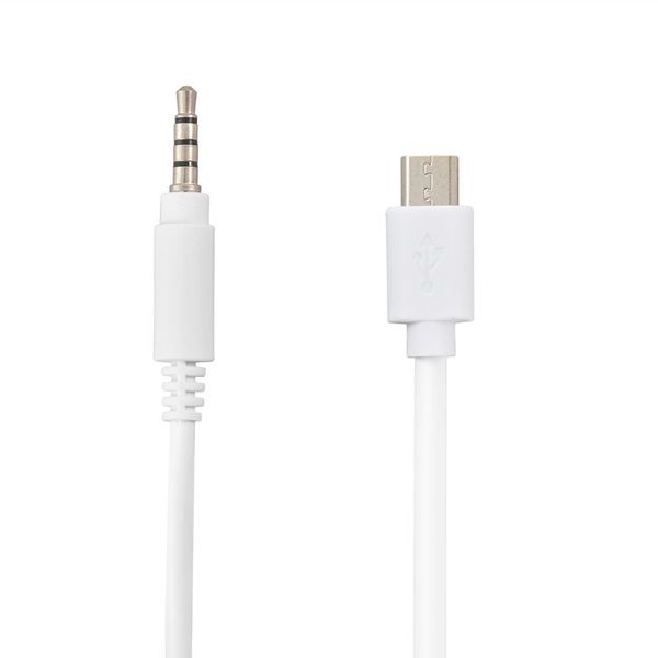 Micro-USB-zu-Buchse 3,5-mm-Audiokabelanschluss 3,5-Kopfhörerstecker Telefon-Audio-Adapterkabel für V8 Live-Mikrofon 0,8 m