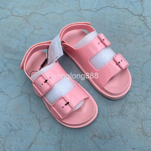 

sandals high end quality pink sandals jelly flat rubber versatile open toe beach shoes women, Black