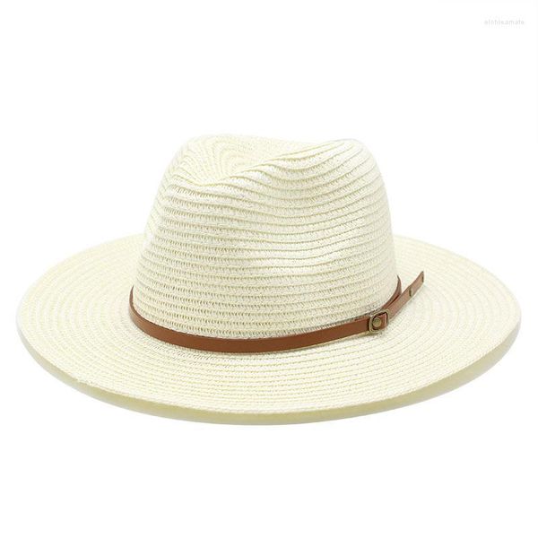 Cappelli larghi brim Visrover di alta qualità Summer Beach Hat Female Sun Casual Sun With With Ribbon Paper Gap Party Drop Drop Elob22