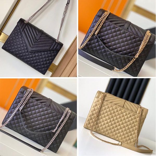 

new classic envelope bags handbags women composite tote real leather clutch chain shoulder bag ladies messenger crossbody totes purse