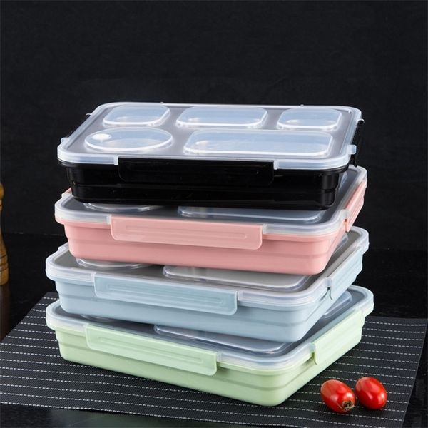 Micck Therpulation Lunch Box Eco-Friendly Box Bento с посудами для пищевого контейнера с отсеками.