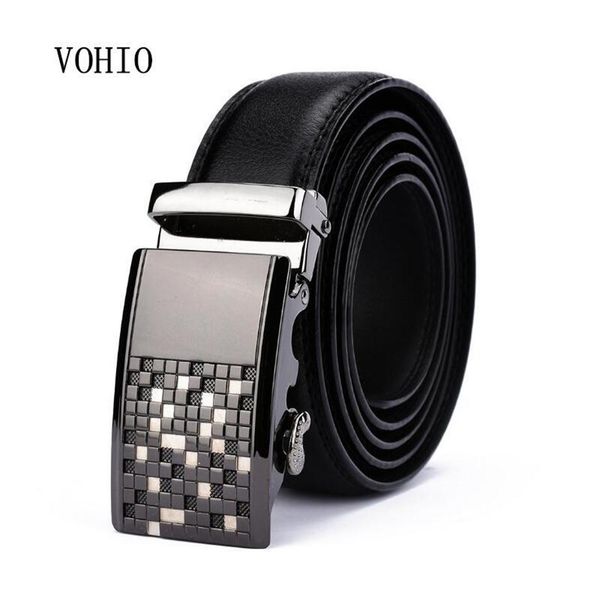 

belts men's leather belt automatically mens designe leisure business extension l fiber agio v belt130284i, Black;brown