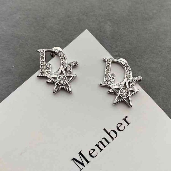

2022 factory wholesale new di home star simple trend female earrings sweet jewelry, Golden