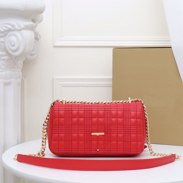 

quilting lola bag women shoulder handbag purses checkered chain bags hardware letter magnetic buckle solid colour lamb skin evening bag wall