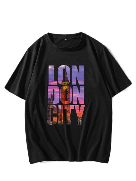 

men letter graphic tee x0kg#, White;black