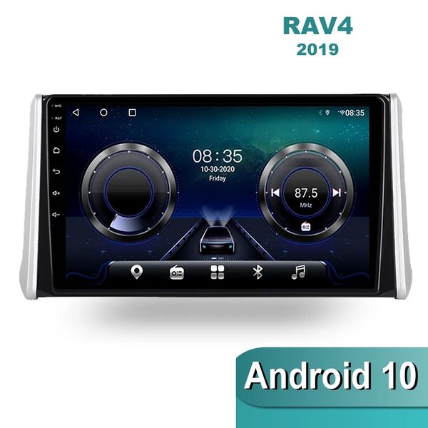 

android 10 multimedia video stereo car dvd player for toyota rav4-2019 navigation gps radio head unit with wifi bluetooth