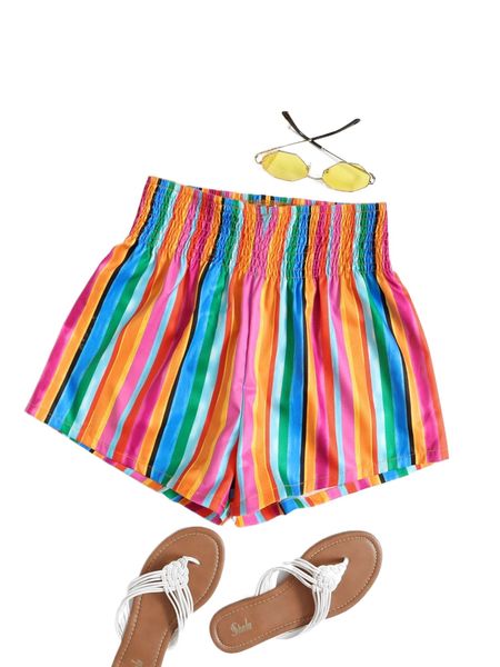 

s.triped colorblock s.hirred w.aist s.horts a74y#, White;black