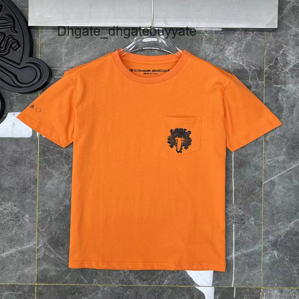 

ch luxury men's t shirts summer brand man t-shirt fashion women cross sanskrit tees letter horseshoe short sleeve designer tshirts boy, White;black