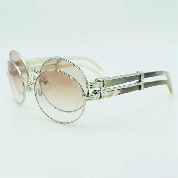 

oval mottled buffalo horn sunglasses men carter mens metal black white buffs sun glasses luxury outdoor driving shade eyewear244h, White;black