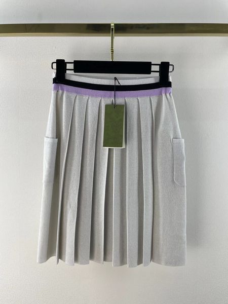 

2022 autumn winter designer skirts fashion white print brand same style luxury women a skirts 0529-9, Black