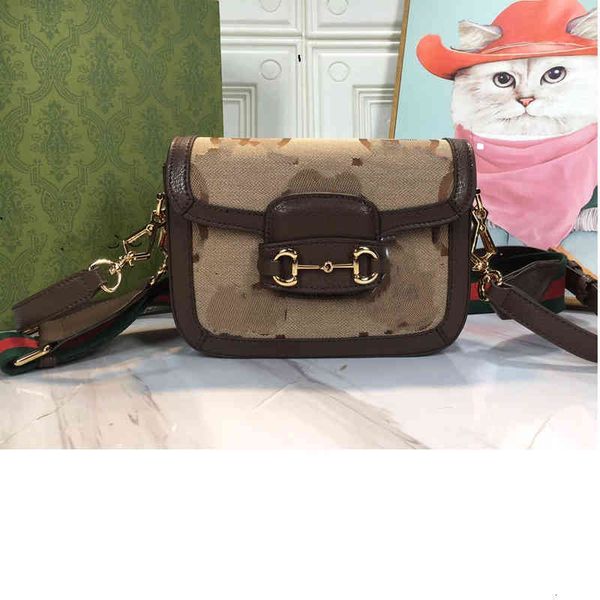 

factory direct sale new g horse buckle 1955 mini women's saddle star same double shoulder belt single msenger bag 658574 designer