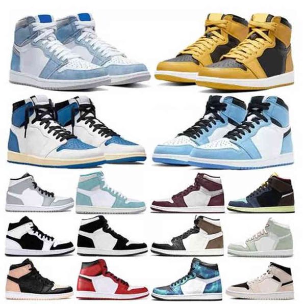 

fashion-basketball shoes air jorden 1 1s atmosphere high unc mens, Black