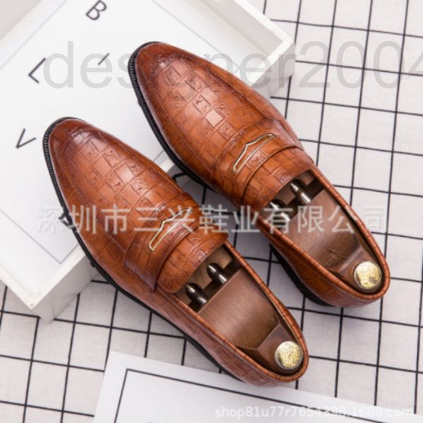 

dress shoes designer men's lofook shoes in spring and autumn solid color artificial pu low pointed mouth cover daily comfortable single, Black