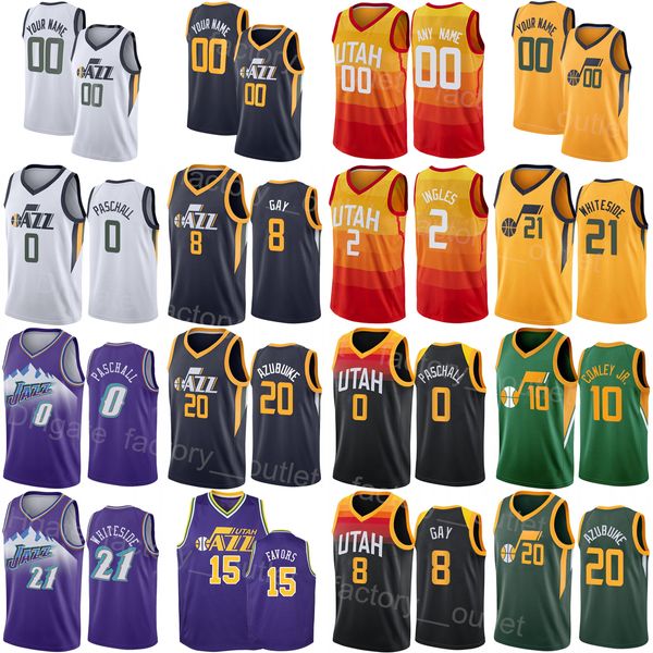 Basket stampato sullo schermo Damian Jones Jersey Russell Westbrook Juan Toscano-Anderson Clarkson 00 Udoka Azubuike 20 Vanderbilt 0 Malik Beasley 5 Shirt