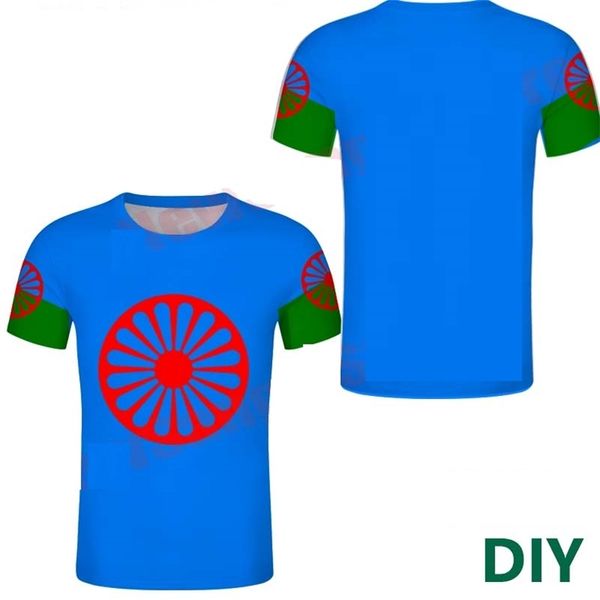 Zigeuner-Ethnie-T-Shirt, Sport-Top, DIY, Zigeuner, Böhmen, T-Shirts, personalisieren Sie Roma-Leute, Name und Nummer, P o 220614