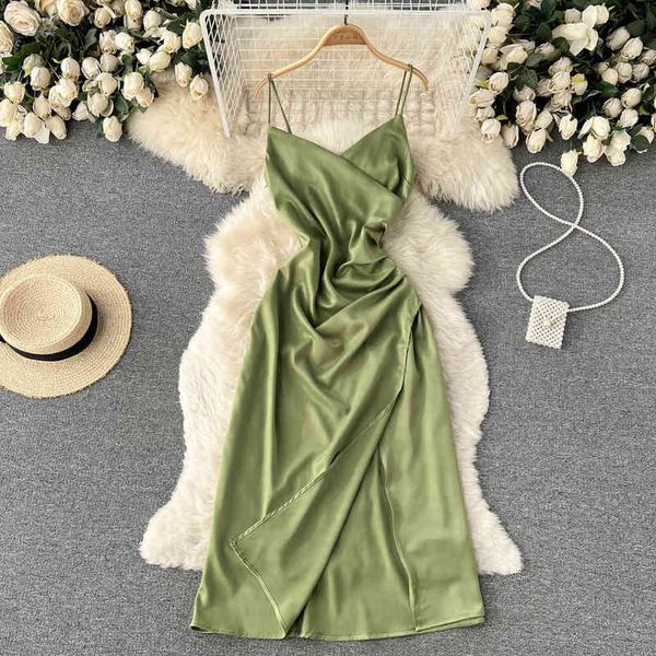 

casual dresses sanya beach skirt super fairy seaside po long holiday beach feminine backless suspender dress female summer 70ew, Black;gray