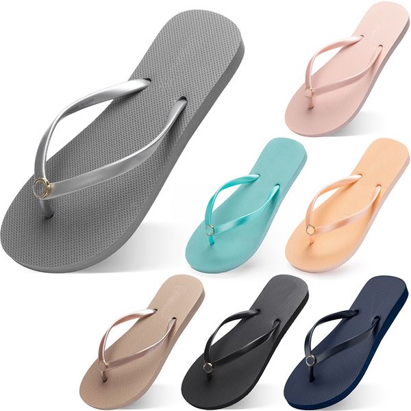 

Women Slippers Fashion Flip Flops Beach Hotel Indoor Slipper Triple Black Pink White Lemon Green Grey Blue Womens Shoes Seventy