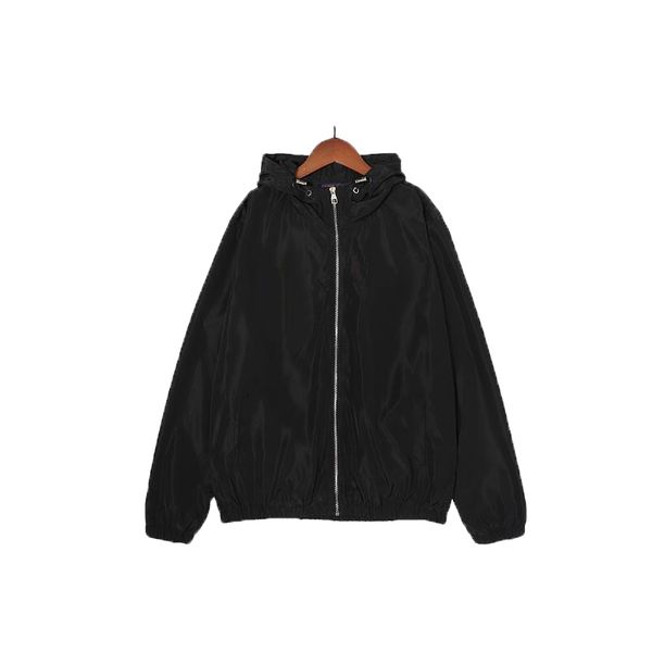 

2022 fashion designer women jackets coat girls sunscreen summer casual skin solid color embroidery loose fashion hooded coats ouple models m, Black;brown