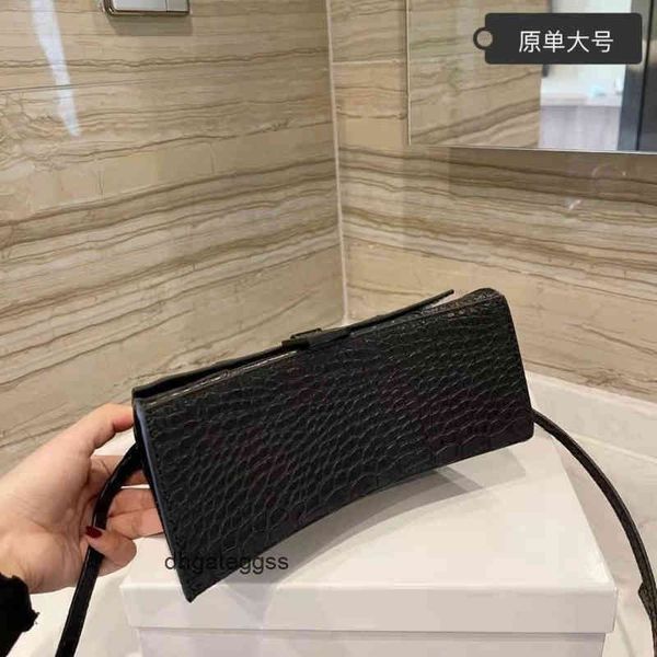 

balencaigass handbags italy handbag bag female b family crocodile calf crescent hourglass portable messenger bag luxury handbag nt80 vkvx